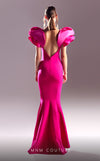 MNM Couture G1536 : Feminine Allure in a Crepe Gown with a Bold Silhouette.