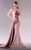 MNM Couture G1611 gown showcasing the elegant mermaid silhouette and flowing drape. | Couture Shop LA