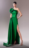 MNM Couture G1621 gown highlighting the elegant silhouette and exquisite draping. | Couture Shop LA