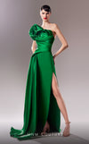 MNM Couture G1621 gown highlighting the elegant silhouette and exquisite draping. | Couture Shop LA