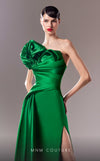 MNM Couture G1621 gown highlighting the elegant silhouette and exquisite draping. | Couture Shop LA