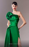 MNM Couture G1621 gown highlighting the elegant silhouette and exquisite draping. | Couture Shop LA