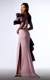 MNM Couture G1713 gown displaying the dramatic silhouette and eye-catching details. | Couture Shop LA