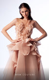 MNM Couture G1723 : Regal Lace Gown with Puffy Organza Skirt