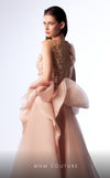 MNM Couture G1723 : Regal Lace Gown with Puffy Organza Skirt