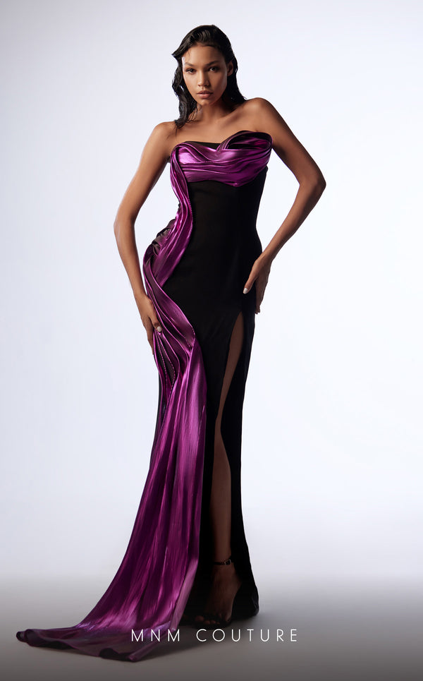 MNM Couture G1730 gown showcasing the gorgeous design and eye-catching details. | Couture Shop LA