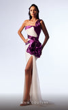 MNM Couture G1741 gown showcasing the elegant draping and sophisticated design. | Couture Shop LA