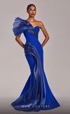 MNM Couture G1808 gown highlighting the mermaid silhouette and unique organza details. | Couture Shop LA