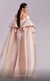 MNM Couture G1814 : Majestic Pink Gown with Cascading Organza Sleeves