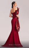 MNM Couture G1832 : Elegant Mermaid-Cut Gown with Asymmetrical Design