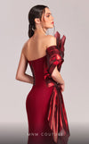 MNM Couture G1832 : Elegant Mermaid-Cut Gown with Asymmetrical Design