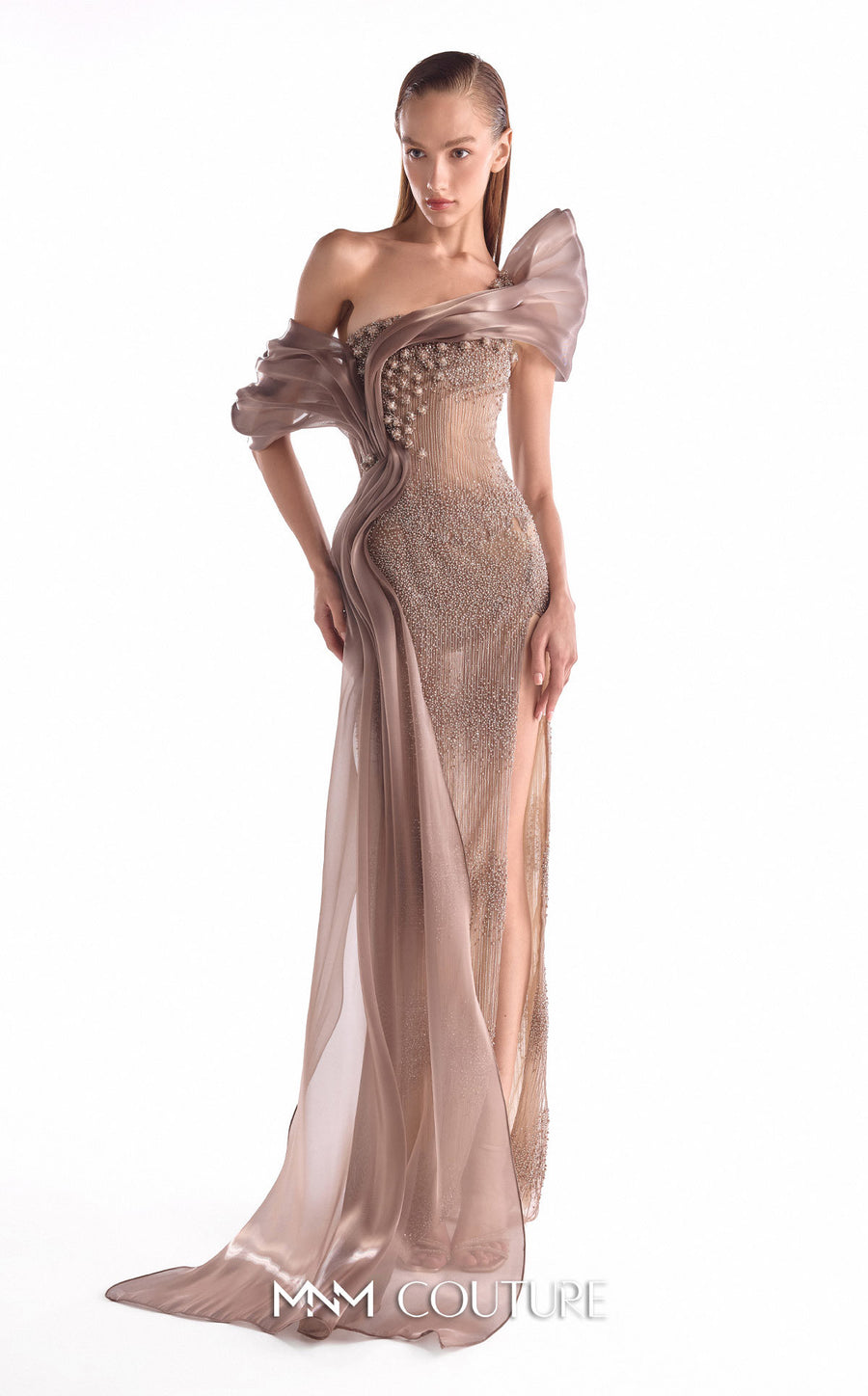 MNM Couture Style G2105: Illuminated Brown Illusion Masterpiece