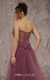 MNM Couture Style J03608 A-line organza gown with a beaded corset and sweetheart neckline. \ Couture Shop LA
