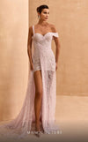 GLAM By MNM COUTURE JP0001 short fitted dress with lace overlay, beading, and sweetheart neckline.