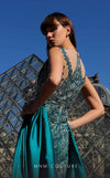 MNM Couture K4007 : Irresistible Glam in a Satin Mermaid Evening Dress.