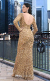 Illuminate the evening in this stunningly embroidered MNM Couture M1017 gown, accentuated with elegant beading and a graceful A-line silhouette. | Couture Shop LA