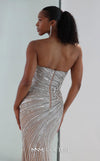 MNM Couture Style M1189 showcasing a sleeveless, fully embellished mermaid gown with a plunging illusion U-neckline, covered in sparkling sequins, beads, and diamonds. | Couture Shop LA