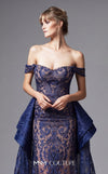 MNM Couture N0134 sweetheart dress with lace embroidery, off-shoulder sleeves, and A-line skirt. | Couture Shop LA