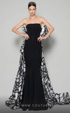 MNM Couture N0395 strapless trumpet gown with pleated back and fitted bodice. | Couture Shop LA