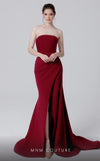MNM Couture N0464 strapless bodycon gown with draped detailing. | Couture Shop LA
