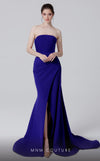 MNM Couture N0464 strapless bodycon gown with draped detailing. | Couture Shop LA