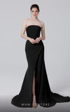 MNM Couture N0464 strapless bodycon gown with draped detailing. | Couture Shop LA