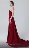 MNM Couture N0464 strapless bodycon gown with draped detailing. | Couture Shop LA