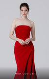 MNM Couture N0464 strapless bodycon gown with draped detailing. | Couture Shop LA