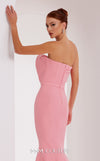 MNM Couture N0465 strapless mermaid gown with crumbcatcher bodice and sweep train. | Couture Shop LA