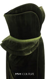 Strapless velvet evening gown with sweetheart neckline and slit for a classic and bold look. | Couture Shop LA