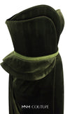 Strapless velvet evening gown with sweetheart neckline and slit for a classic and bold look. | Couture Shop LA