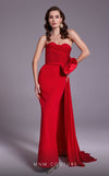 MNM Couture N0520A strapless mermaid gown with corset.