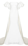 MNM Couture N0526A strapless mermaid gown with off-shoulder sleeves. | Couture Shop LA