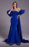 MNM Couture N0526A strapless mermaid gown with off-shoulder sleeves. | Couture Shop LA