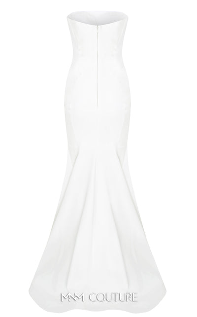 MNM Couture N0526A strapless mermaid gown with off-shoulder sleeves. | Couture Shop LA