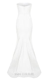 MNM Couture N0526A strapless mermaid gown with off-shoulder sleeves. | Couture Shop LA