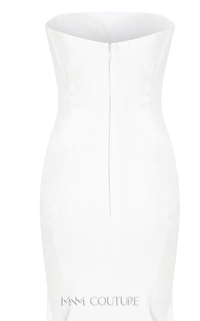 MNM Couture N0526A strapless mermaid gown with off-shoulder sleeves. | Couture Shop LA