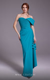 MNM Couture N0537 : Sheath Gown with Draped Asymmetrical One-Shoulder Design