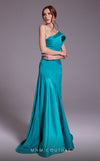 MNM Couture N0543 : Mermaid Gown with Drape Accent and Satin Silk Finish