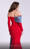 MNM Couture N0561 off-shoulder mermaid gown with draped bust. | Couture Shop LA