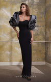 MNM Couture N0569 sleeveless column gown with bolero sleeves. | Couture Shop LA