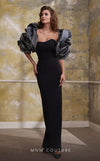 MNM Couture N0569 : Sleeveless Column Gown with Bolero Sleeves