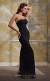 MNM Couture N0569 : Sleeveless Column Gown with Bolero Sleeves