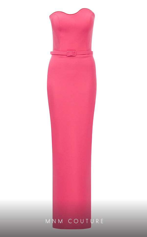 MNM Couture N0569 sleeveless column gown with bolero sleeves. | Couture Shop LA