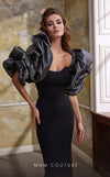 MNM Couture N0569 sleeveless column gown with bolero sleeves. | Couture Shop LA