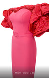 MNM Couture N0569 sleeveless column gown with bolero sleeves. | Couture Shop LA