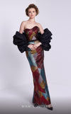 MNM Couture N0590 strapless gown with detachable puff sleeves. | Couture Shop LA