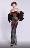 MNM Couture N0590 strapless gown with detachable puff sleeves. | Couture Shop LA