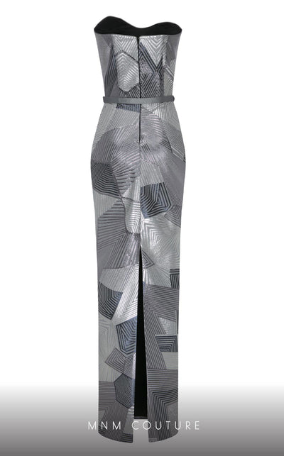 MNM Couture N0590 strapless gown with detachable puff sleeves. | Couture Shop LA