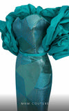 MNM Couture N0590 strapless gown with detachable puff sleeves. | Couture Shop LA